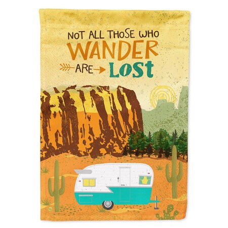 Carolines Treasures Retro Camper Camping Wander Flag Canvas House Size VHA3025CHF